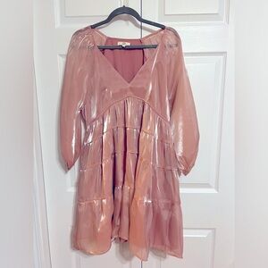 Entro iridescent baby doll dress large